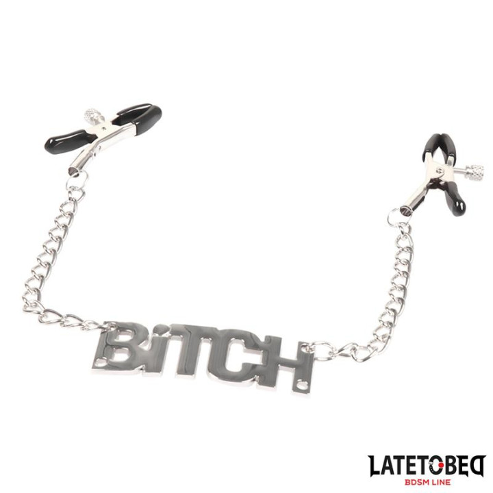 Pinzas para Pezones Lema Bitch de Latetobed Bdsm Line | VibraZon