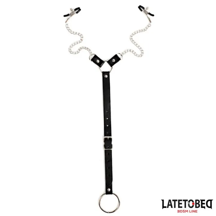 Pinzas para Pezones y Anillo para el Pene de Latetobed Bdsm Line
