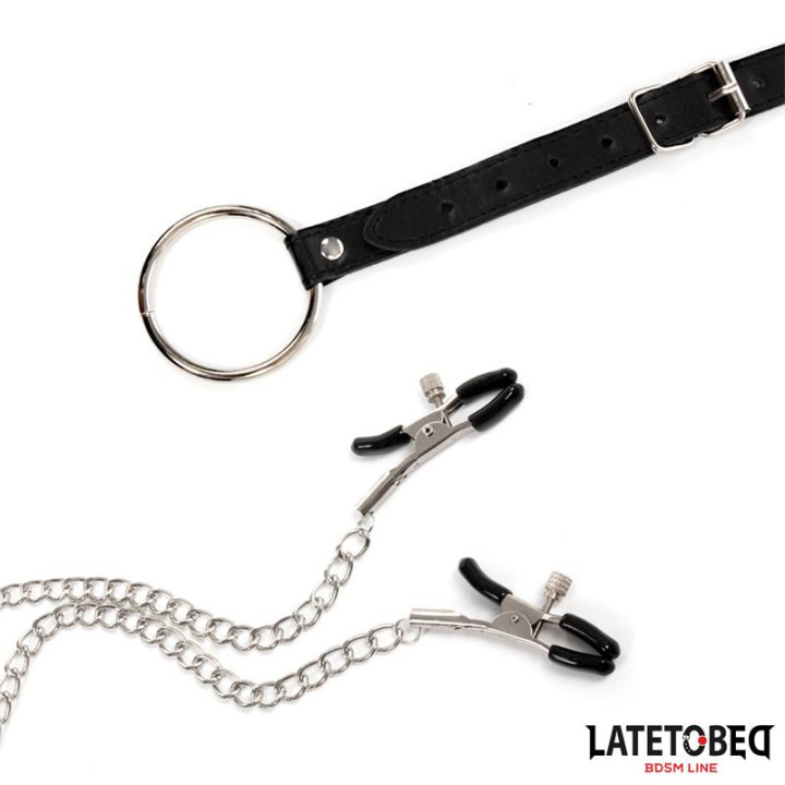 Pinzas para Pezones y Anillo para el Pene de Latetobed Bdsm Line | VibraZon