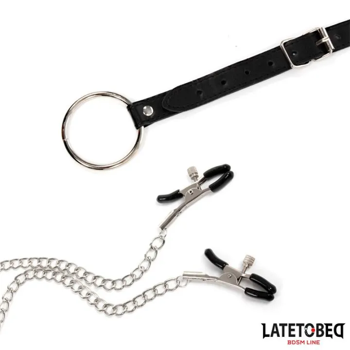 Pinzas para Pezones y Anillo para el Pene de Latetobed Bdsm Line