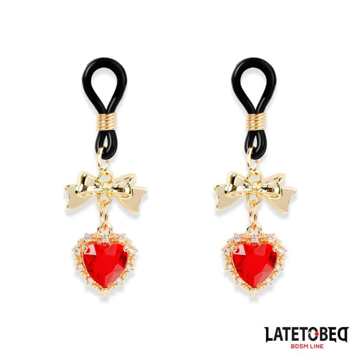 Pinzas para Pezones con Joya de Latetobed Bdsm Line | VibraZon