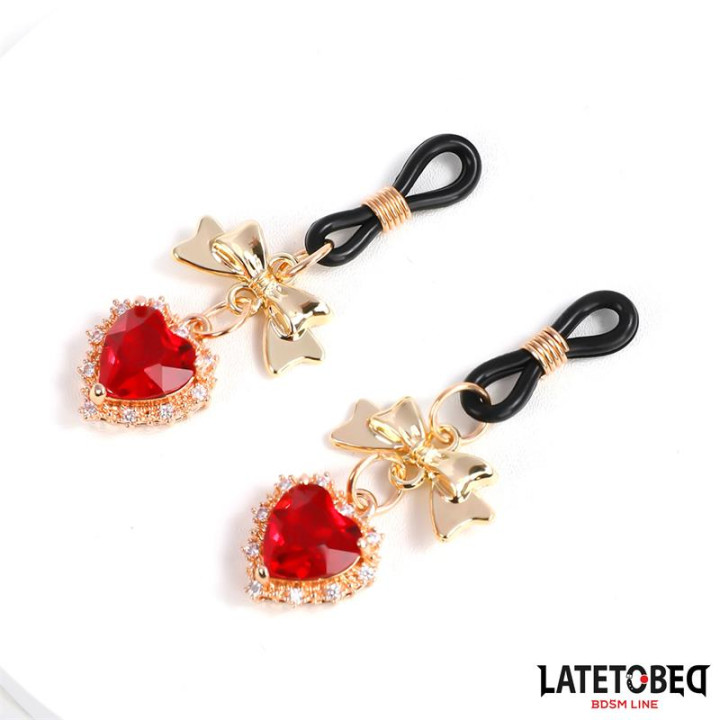 Pinzas para Pezones con Joya de Latetobed Bdsm Line | VibraZon