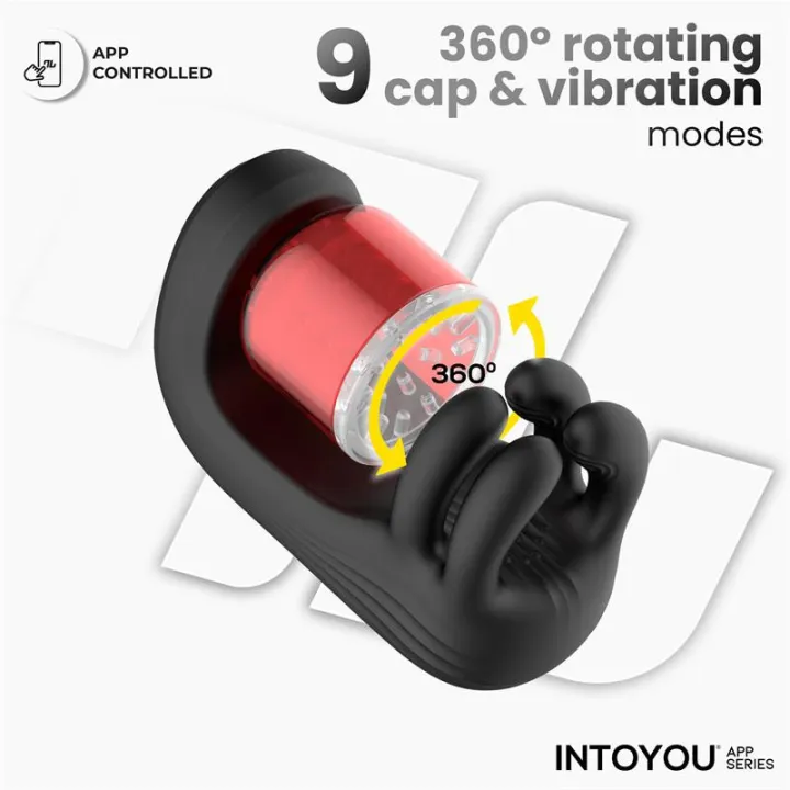Torky Masturbador con Rotación Compresión con APP de Intoyou App Series