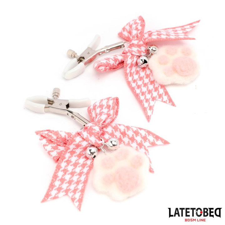 Pinzas para Pezones Pompón de Patita de Latetobed Bdsm Line | VibraZon