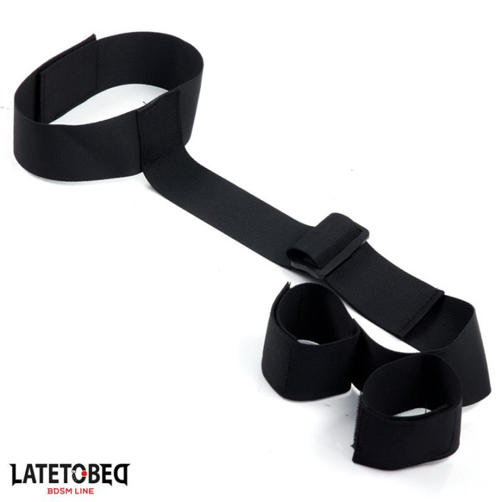 Collar con Restricciones Ajustable con Velcro de Latetobed Bdsm Line | VibraZon