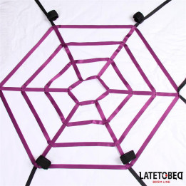 Set de Ataduras para la Cama en Tela de Araña de Latetobed Bdsm Line | VibraZon