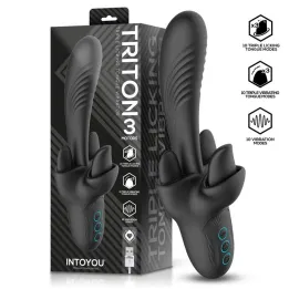 Triton Vibrador Triple Lengua de Intoyou