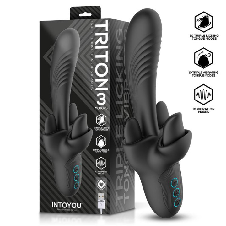 Triton Vibrador Triple Lengua de Intoyou | VibraZon