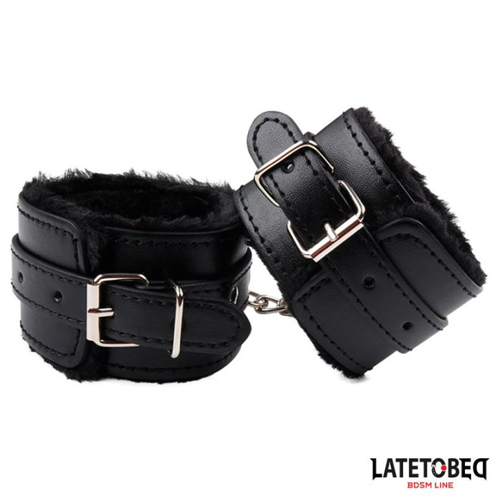 Esposas con Pelo Negro de Latetobed Bdsm Line | VibraZon