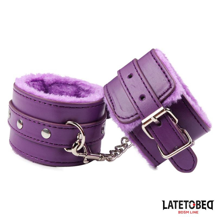 Esposas con Pelo Púpura de Latetobed Bdsm Line | VibraZon
