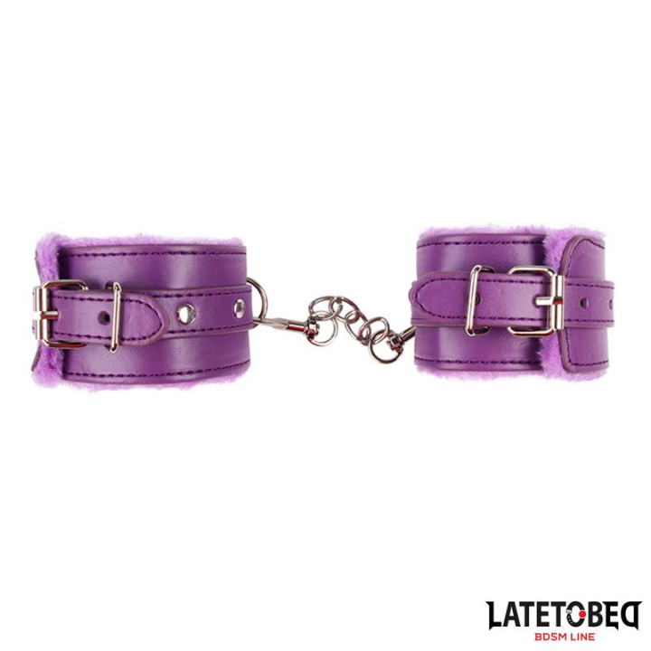 Esposas con Pelo Púpura de Latetobed Bdsm Line | VibraZon
