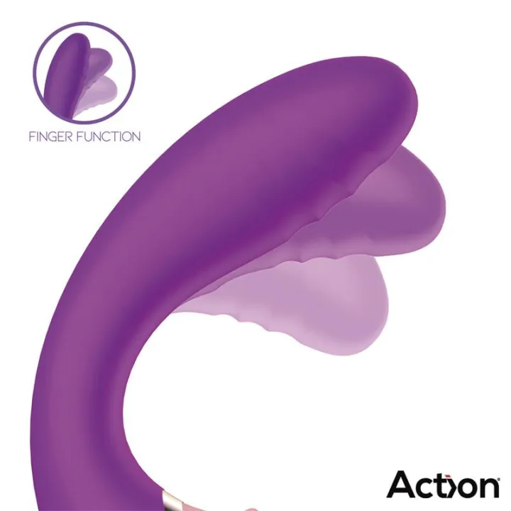 Two Lovers 3 in 1 Vibrador con Finger y Succión de Action