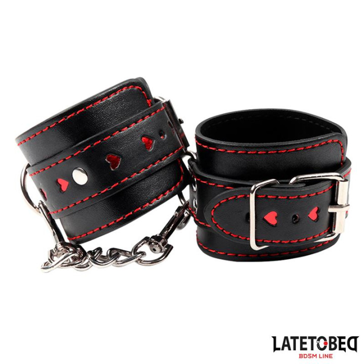 Esposas con Cadenas y Corazones de Latetobed Bdsm Line | VibraZon