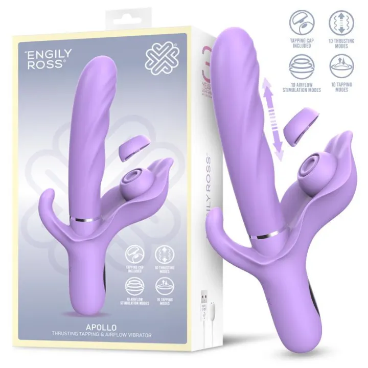 Apollo Vibrador con Thrusting, Tapping y Succión de Engily Ross