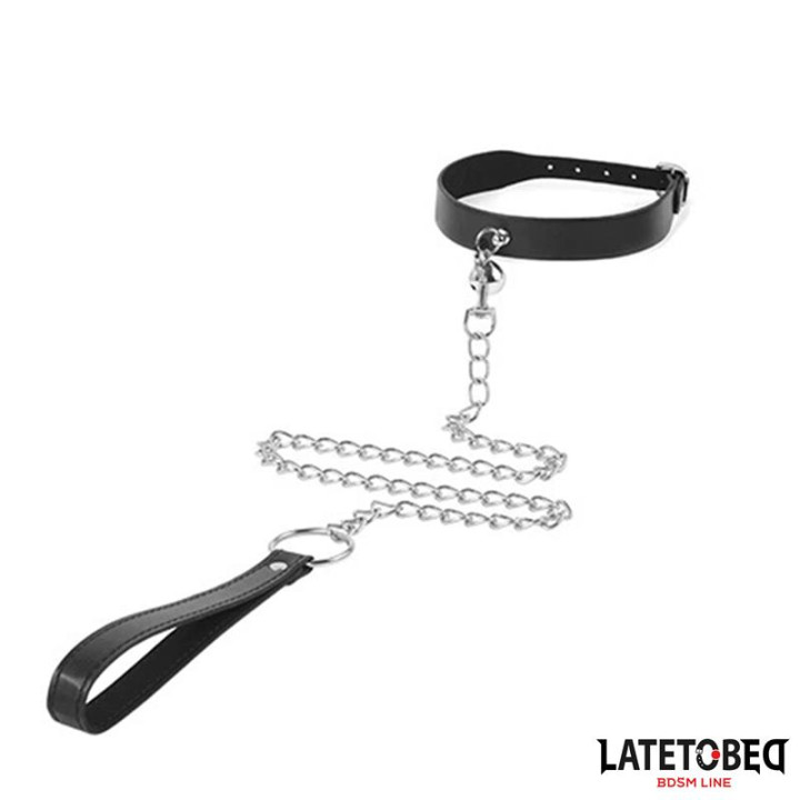 Collar con Cascabel y Correa de Latetobed Bdsm Line | VibraZon
