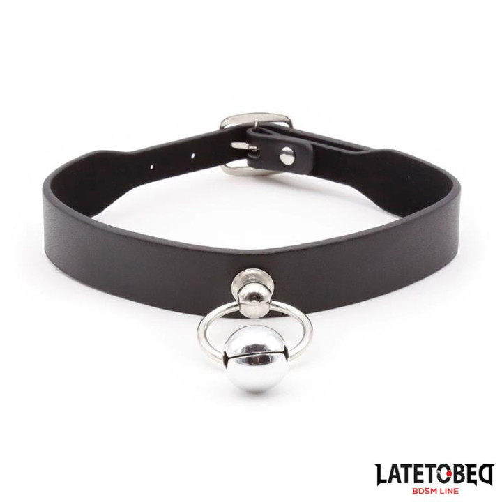 Collar con Cascabel y Correa de Latetobed Bdsm Line | VibraZon