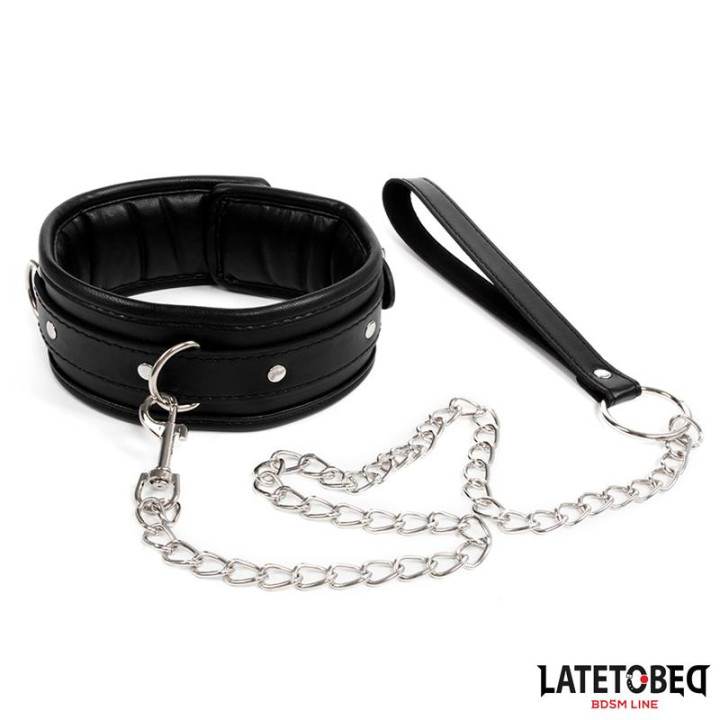 Collar con Correa Acolchado de Latetobed Bdsm Line | VibraZon