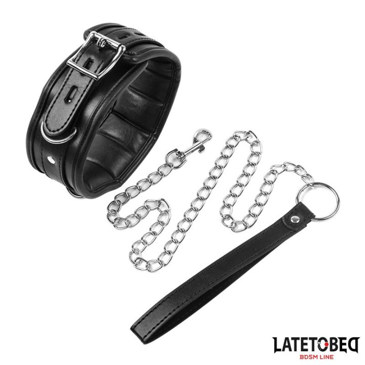 Collar con Correa Acolchado de Latetobed Bdsm Line | VibraZon