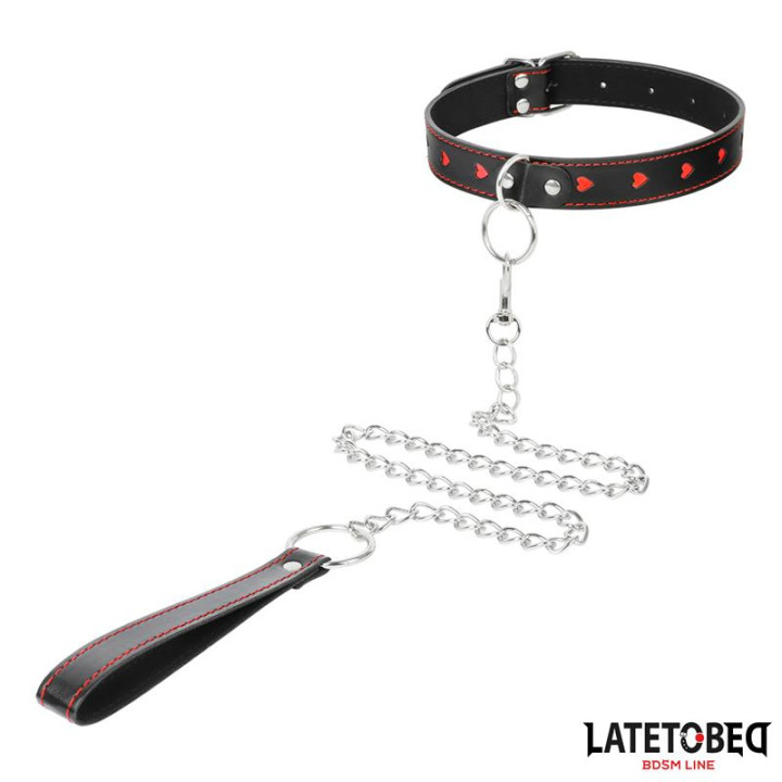 Collar con Correa 52 cm de Latetobed Bdsm Line | VibraZon