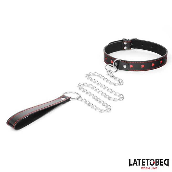 Collar con Correa 52 cm de Latetobed Bdsm Line | VibraZon