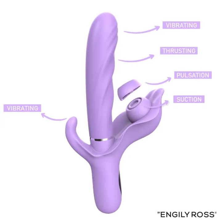Apollo Vibrador con Thrusting, Tapping y Succión de Engily Ross