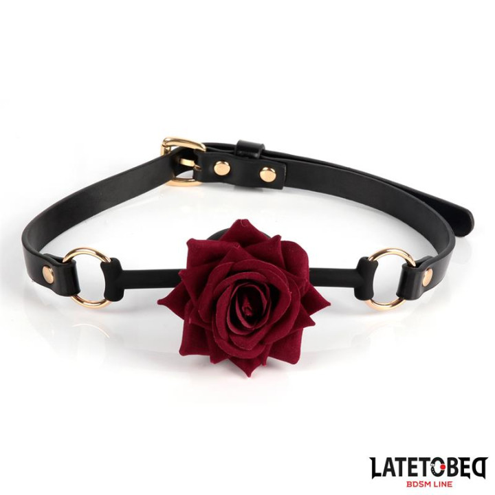 Mordaza Transpirable con Rosa de Latetobed Bdsm Line | VibraZon