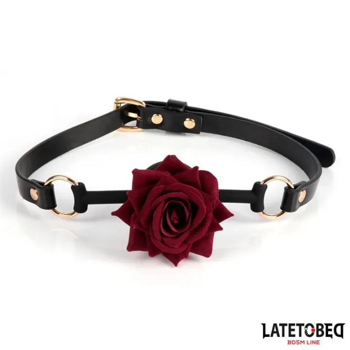 Mordaza Transpirable con Rosa de Latetobed Bdsm Line