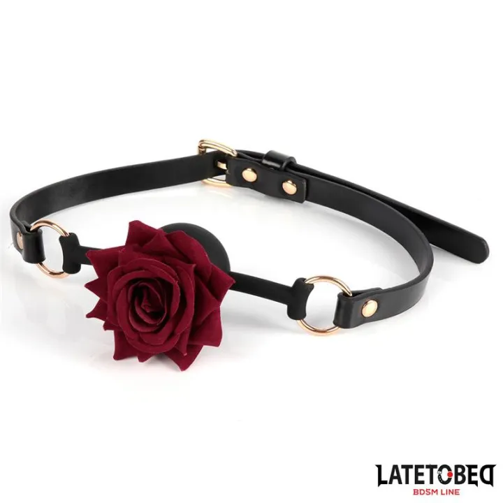 Mordaza Transpirable con Rosa de Latetobed Bdsm Line