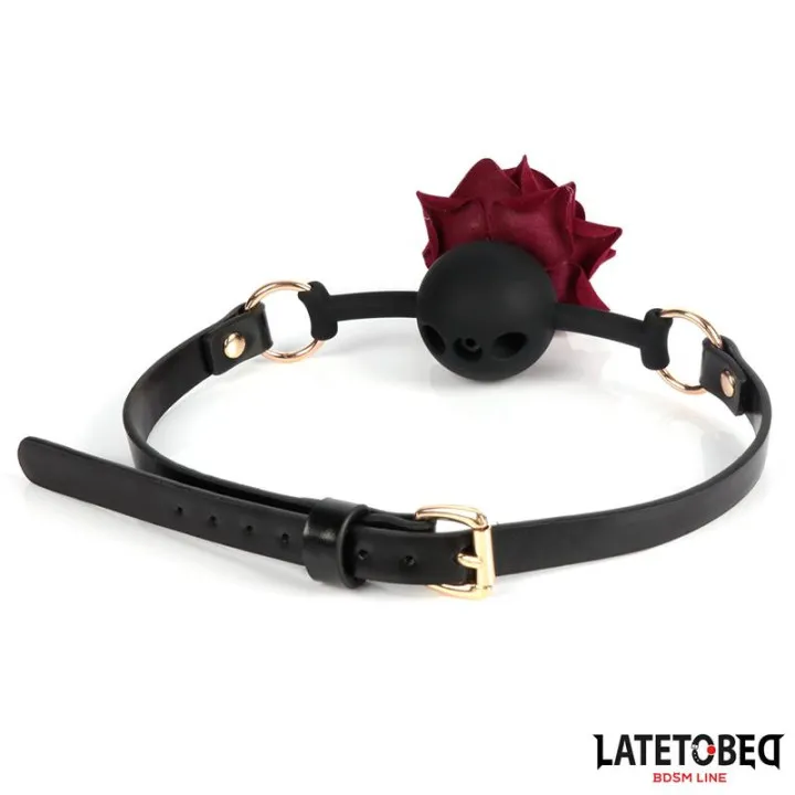 Mordaza Transpirable con Rosa de Latetobed Bdsm Line
