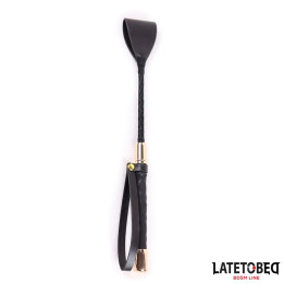 Fusta de Metal Dorado 30 cm de Latetobed Bdsm Line | VibraZon