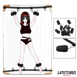 Ataduras para la Cama con 4 Enganches de Latetobed Bdsm Line | VibraZon