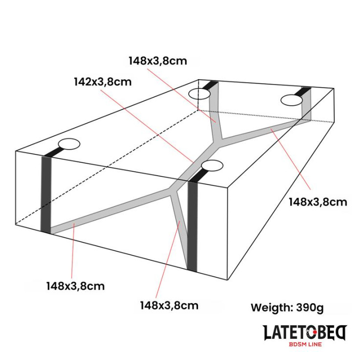 Restricciones para la Cama de Latetobed Bdsm Line | VibraZon
