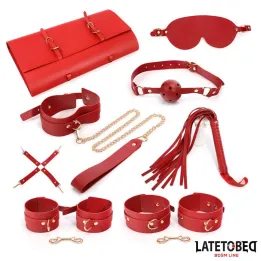 Kit de Bondage 7 Pz con Bolsa de Almacenamiento de Latetobed Bdsm Line
