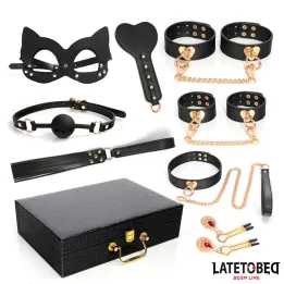 Kit Bondage de 8 Pz con Maletín de Almacenaje de Latetobed Bdsm Line