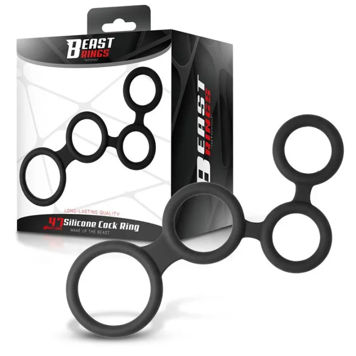 Multi-Anillo para el Pene Silicona 47 mm de Beast Rings