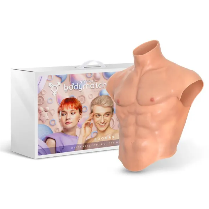 Boomax Traje Torso Masculino Híperrealista Sillicona Líquida Talla M de Bodymatch