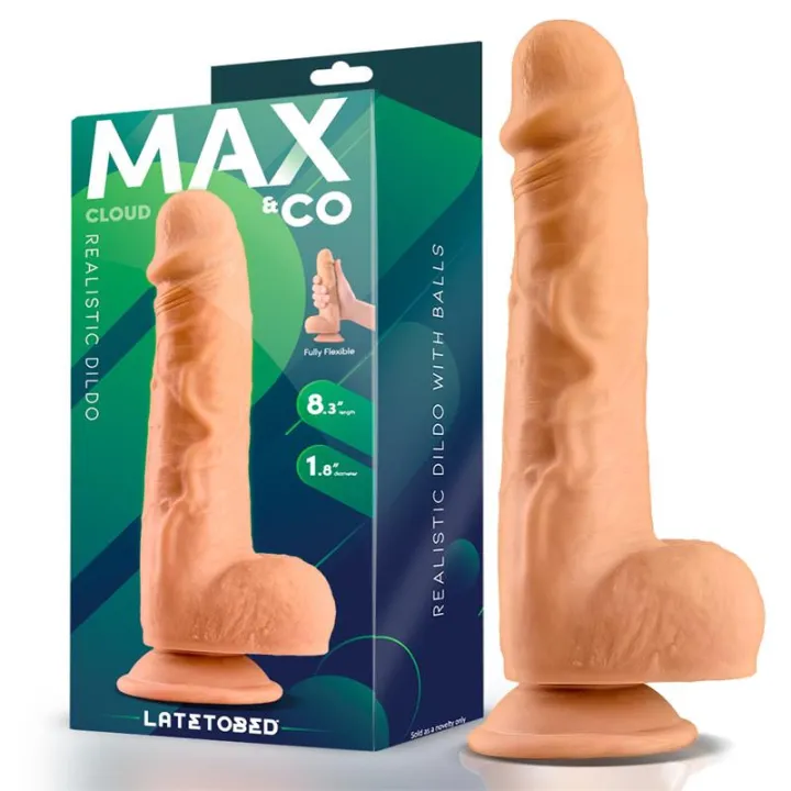 Cloud Dildo Realista con Testículos 8.3 Natural de Max & Co