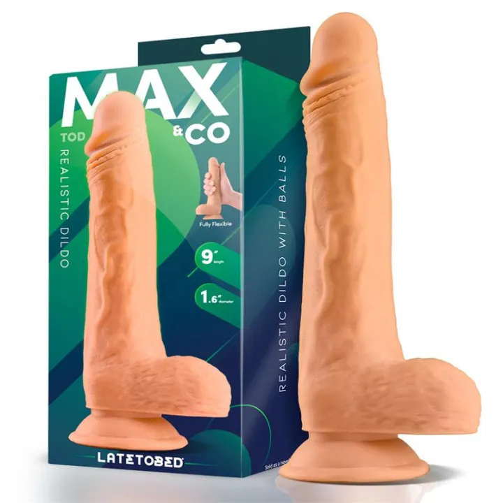 Tod Dildo Realista con Testículos 9 Natural de Max & Co