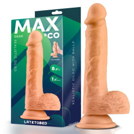 Dean Dildo Realista con Testículos 8.5 Natural de Max & Co | VibraZon