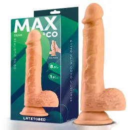 Dean Dildo Realista con Testículos 8.5 Natural de Max & Co