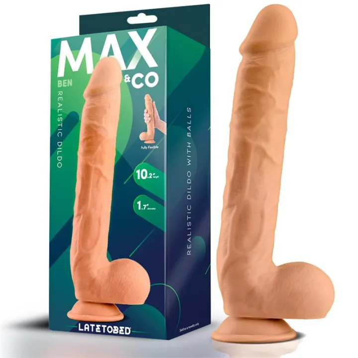 Ben Dildo Realista con Testículos 10.2 Natural de Max & Co