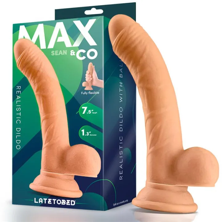 Sean Dildo Realista con Testículos 7.5 Natural de Max & Co