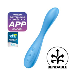 Vibrador G-Spot Flex 4 con APP Satisfyer Connect Azul | VibraZon