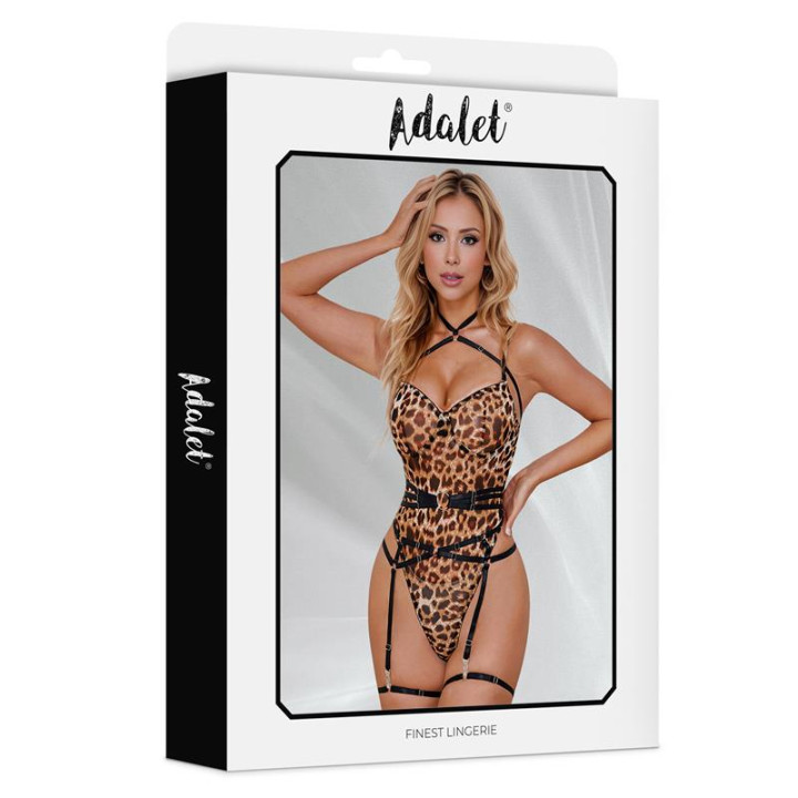 Helena Teddy Animal Print Leopardo de Adalet Lingerie | VibraZon