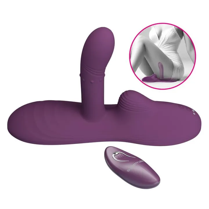 Luka Asiento con Vibrador con Finger, Efecto Calor y Bolas Rotadoras de Prettylove