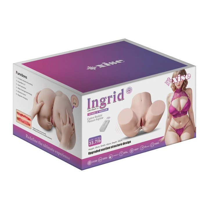 Ingrid Torso con Vibración y Efecto Succion 15.3 kg de Xise | VibraZon