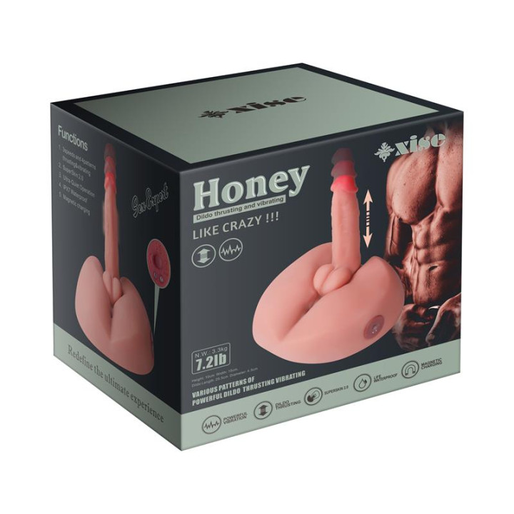 Honey Masturbador con Vibración y Thrusting 3.2 kg de Xise | VibraZon