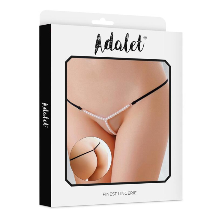 Ayla Tanga con Perlas Talla Única de Adalet Lingerie | VibraZon