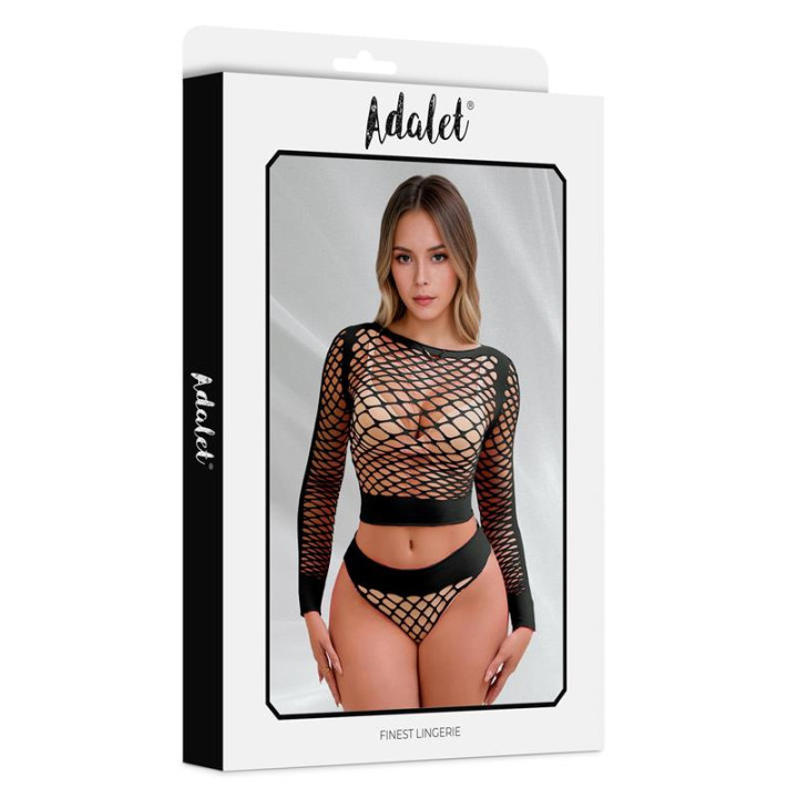 Yara Set de 2 Piezas Negro Talla Única de Adalet Lingerie | VibraZon