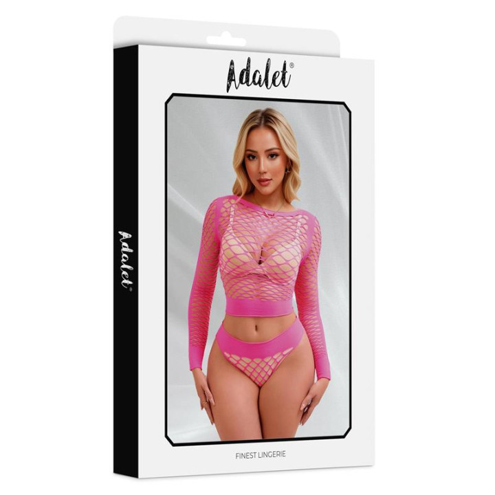 Yara Set de 2 Piezas Rosa Neón Talla Única de Adalet Lingerie | VibraZon